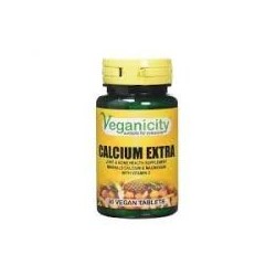 Veganicity - Extra Calcium (30 tabletas) con magnesio y vitamina D
